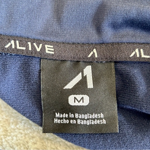 Alive Sz M Blue & Gray Y2K Track Jacket NWT - Picture 5 of 7